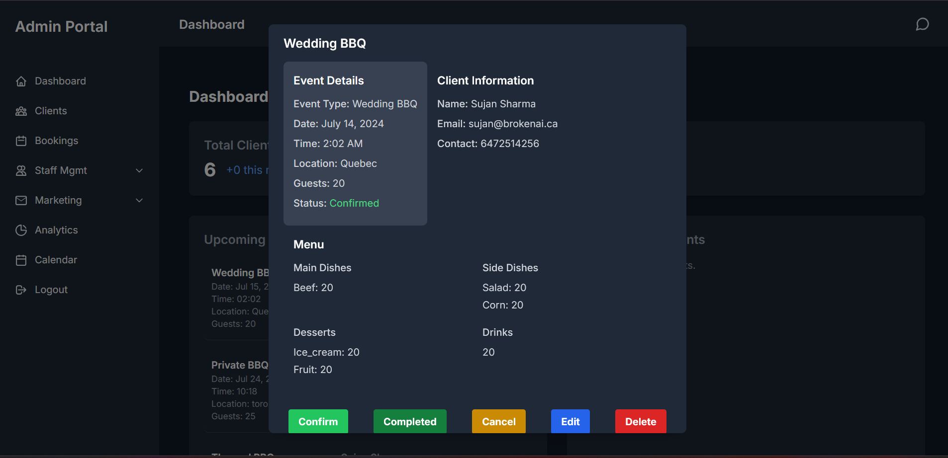 event-management-system preview